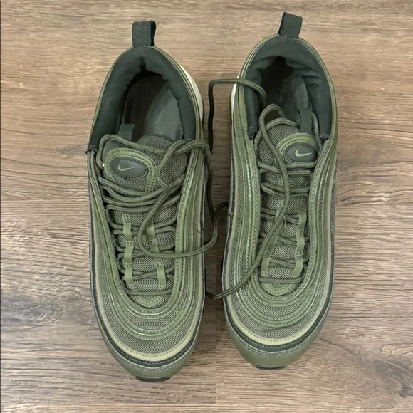 Nike Air Max 97 Medium Olive White Women’s Size 8.5 - Picture 1 of 7